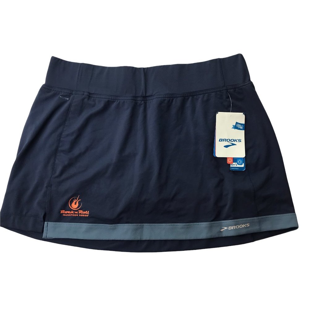 New NWT Brooks Running Skirt Rock n Roll Marathon Women's XL VERSATILE SKORT